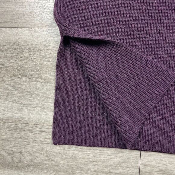 Athleta Sweater Womens Small Purple Merino Wool V Neck Knit - Picture 3 of 12